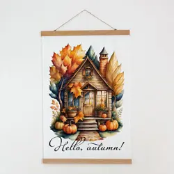 Látkový plakát na zeď  Hello, autumn!